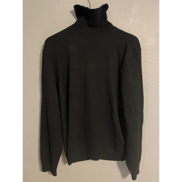 Theory Sweater Mens Extra Large Black Cashmere Turtleneck Hilles TN B Pullover - Picture 1 of 8